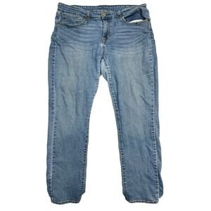 Levi Strauss Signature‎ Modern Slim Jeans Womens 18M 34x32 Blue Denim Skinny Leg
